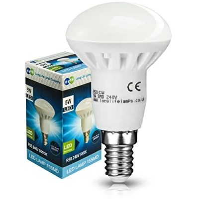 Image of 2 X R50 LED 5W E14 Cool White Replacment for Reflector Light Bulb Energy Saving