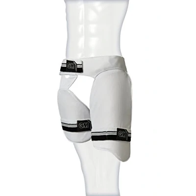Image of Gunn &amp; Moore GM Original Limited Edition Thigh Pad Set White/Silver, One Size