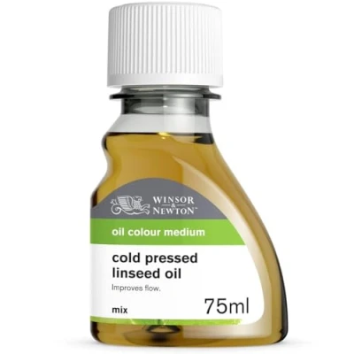 Image of Winsor and Newton Oil Colour Cold Pressed Linseed 75ml