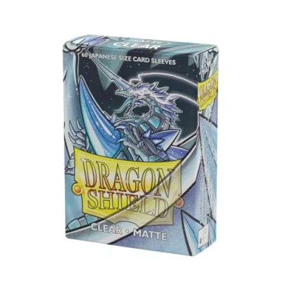 Image of Arcane Tinmen ApS ART11101 Sleeves: Dragon Shield Matte Japanese Clear (60) Nein Klar Card Game