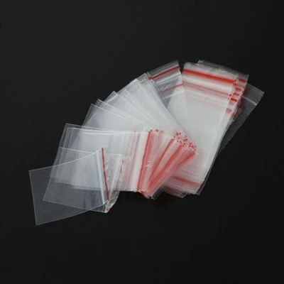 Image of 100Pcs 4x6cm Ziplock Zip Lock Jewelry Pill Reclosable Reusable Plastic Clear Poly Bags