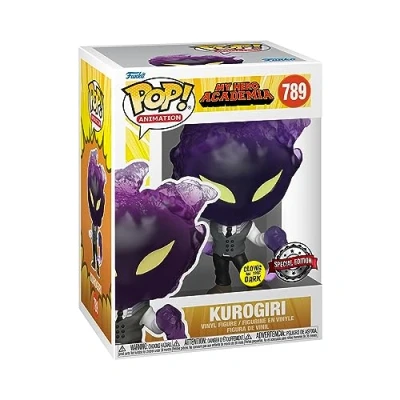 Image of Funko Pop! Animation: My Hero Academia (MHA) Kurogiri Glow In the Dark Collectable Vinyl Figure Gift Idea Official Merchandise Toys for Kids &amp; Adults Anime Fans