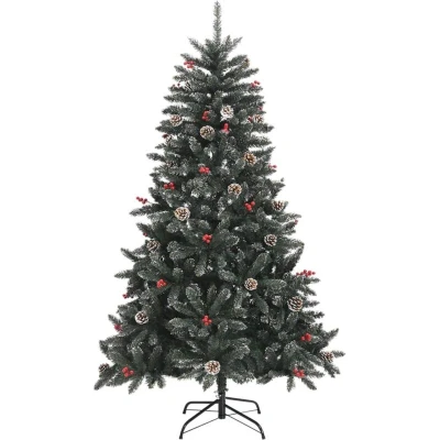 Image of vidaXL Artificial Christmas Tree with Stand Green 120 cm PVC