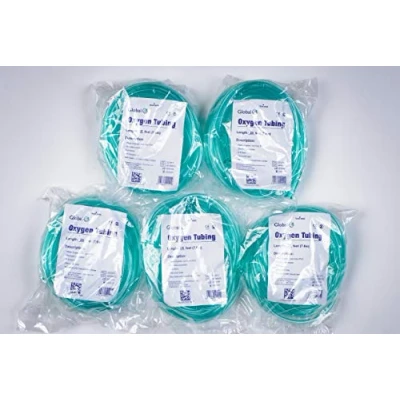 Image of Global Crush Resistant Oxygen Tubing 25&#039;(25 ft) Tubing, Green 5 Pack