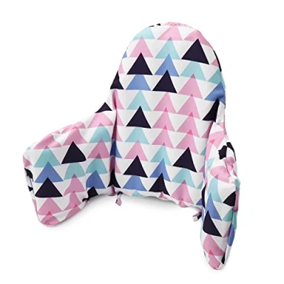 Image of Cushion for High Chair,high Chair Pad/high Seat Pad, Built in Inflatable Cushion, Soft and Comfortable, Baby Sitting More Comfortable (Colorful Triangle)