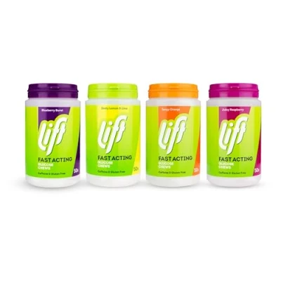 Image of Lift Fast Acting Glucose Chewable Energy Tablets Mixed Flavours 4 Pack of 50 Tablet Tubs