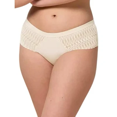 Image of Triumph Womens Aura Spotlight Maxi Brief White Polyamide Size Small