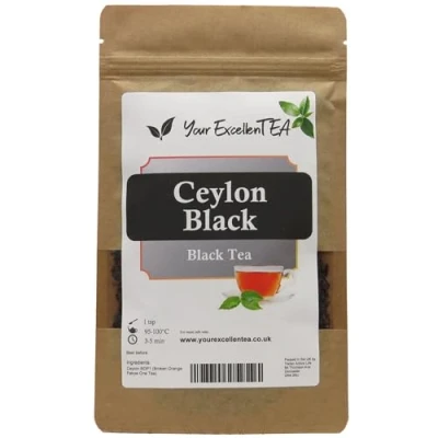 Image of Your ExcellenTEA Ceylon BOP1 Black Loose Leaf Tea Broken Orange Pekoe Sri Lanka Leaves (100g)