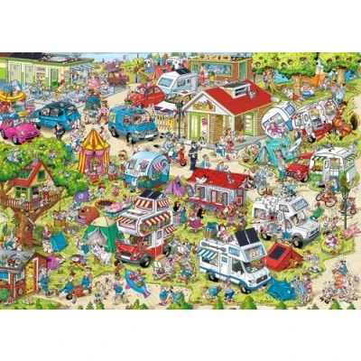Image of Ravensburger Ray&#039;s Comic Series The Campsite 1000 Piece Jigsaw Puzzles for Adults and Kids Age 12 Years Up