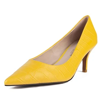 Image of L37 HANDMADE SHOES Women&#039;s Final Effect Pump, Gelb, 5 UK