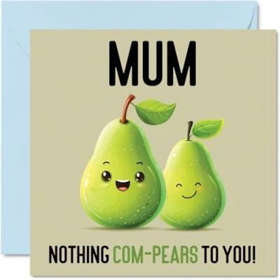 Image of Birthday Cards for Mum Nothing Com Pears Funny Happy Card from Son Daughter, Mother’s Day Mother, 145mm x Joke Greeting Women Her