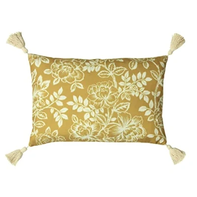 Image of Paoletti Somerton Cushion Honey Size 35cm (w) x 50cm (l)
