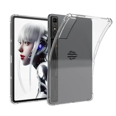 Image of GIOPUEY for RedMagic Nova Gaming Tablet Clear Case Soft TPU Back Shell, Slim Cover with Airbag Protection, Lightweight, Compatible Transparent
