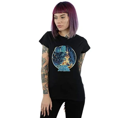 Image of Star Wars Women&#039;s Vintage Victory T Shirt Black Large