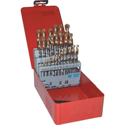Image of Dormer A09518 HSS High Speed Steel Jobber Drill Bit Set with 118 Degree Tin Tipped Split Point, of 29