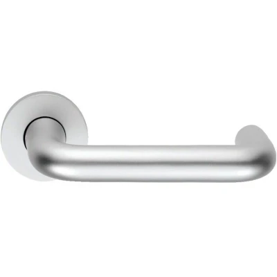 Image of Matlock Aluminium Round Bar Lever on Rose 19mm, Pack of 2