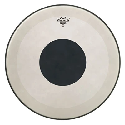 Image of Remo Powerstrok 3 Coated Bass Schlagzeugfell Drum Head with Black Dot 18&quot; P3 1118 10