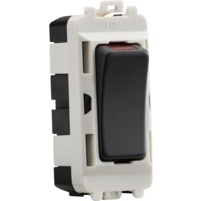 Image of KnightsBridge 20AX DP grid module with LED indicator anthracite