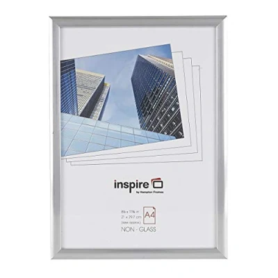 Image of Hampton Frames Poster Frame, Silver, A4 (21x29.7cm)