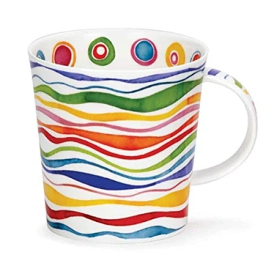 Image of Dunoon Fine Bone China Cairngorm Shaped Mug Ripple