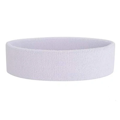 Image of ONUPGO Headband Sports Sweatbands Wristbands Terry Cloth Striped Head Band/Wrist Band Set Athletic Exercise Basketball Headbands Moisture Wicking Sweat Absorbing