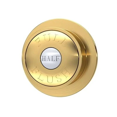 Image of Balterley Traditional Dual Flush Push Button 72mm Brushed Brass