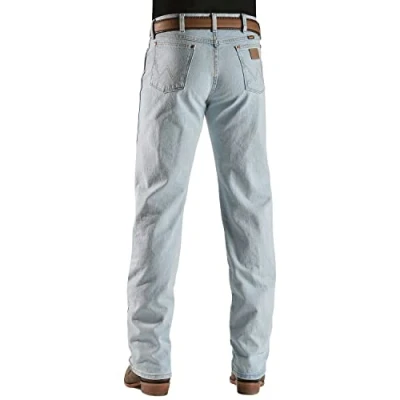 Image of Wrangler Men&#039;s Cowboy Cut Original Fit Jeans, Blue, 42 W/32 L
