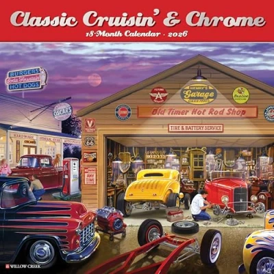 Image of Classic Cruisin&#039; &amp; Chrome Calendar 2026