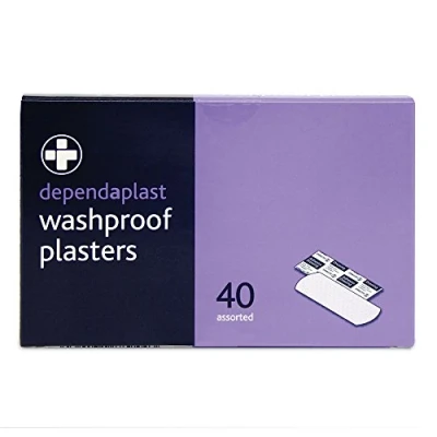 Image of Dependaplast Washproof Plasters Flexible PU Plastic Film, Secure Adhesive, Breathable, Waterproof Assorted Box of 40