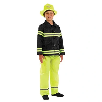 Image of Fun Shack FNK3590M Fire Fighter Costume, Unisex Children, Medium