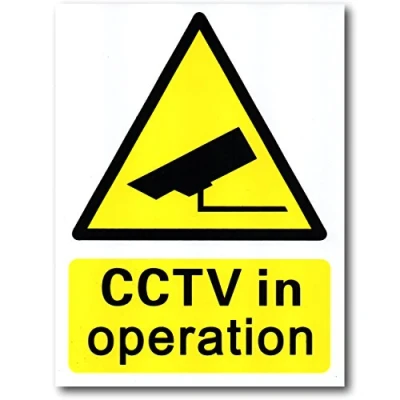 Image of EPOSGEAR® &quot;CCTV in Operation&quot; Rigid Plastic Safety Security Sign 200mm x 150mm (5 Signs, Without Holes)