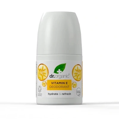 Image of Dr Organic Vitamin E Deodorant, Aluminium Free, Mens, Womens, Natural, Vegan, Cruelty Paraben &amp; SLS Certified Organic, 50ml, Packaging may vary