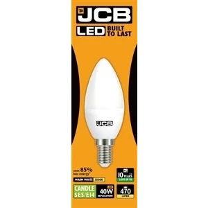 Image of 3 x JCB 6 W LED SES / E14 Matte Candle Light Bulb 3000 K Warm White 470 lm (s10981)