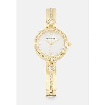 Image of Guess Lovey Watch goldcoloured, Women&#039;s, Size: One Size, Gold coloured