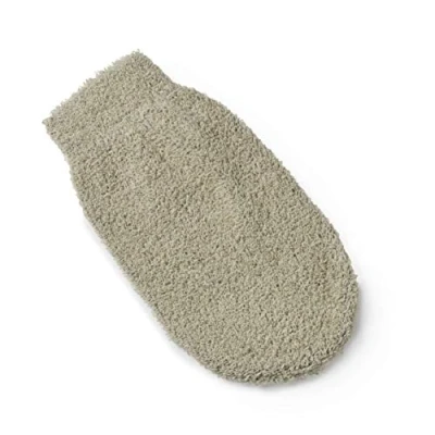 Image of Manicare Exfoliating Ramie Wash Mitt, Back And Body Scrubber, Shower Bath Spa, Cleansing, Washing, Good For Circulation, Cellulite Dry Dead Skin, Ingrown Hair Treatment, Tan Remover, One Size