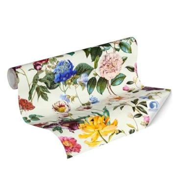 Image of Livingwalls Wallpaper DESIGNDROP precovered Floral in Bright Colours 10,05m x 0,53m Wild Flower Pattern for Living Room 784911