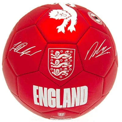 Image of England Phantom Signature Team Merchandise Football Ball Red/White Size 5
