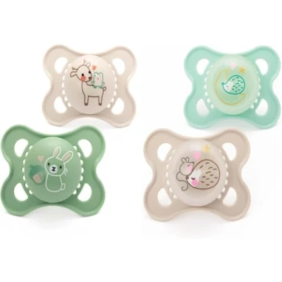 Image of MAM Original Day &amp; Night 0 6m, 4 Pack Blister Unisex