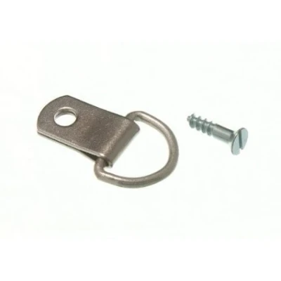 Image of Picture Frame Hanging D Ring Single NP Nickel Plated with Screws (Pack of 25)