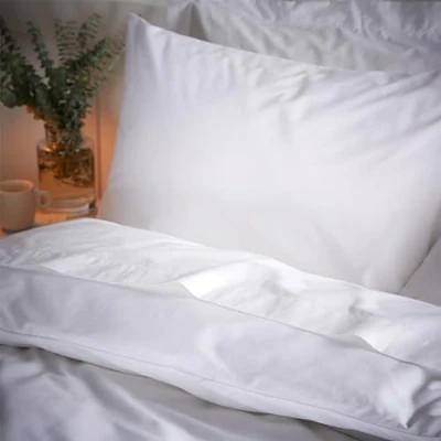 Image of Bianca 200 Thread Count Temperature Controlling TENCEL™ Lyocell Standard Pillowcase Pair White