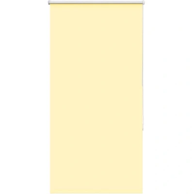 Image of vidaXL Roller Blind Blackout Yellow 70x150 cm Fabric Width 65.7 Polyester