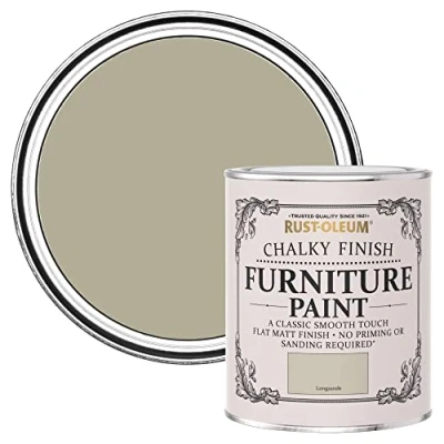 Image of Rust Oleum Beige Upcycled Furniture Paint in Chalky Finish Longsands 750ml