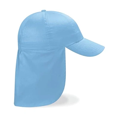 Image of L4 Kids Legionnaire Safari Cap Hat Headwear (Sky Blue, One Size)