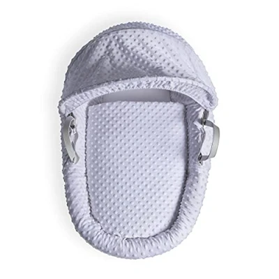 Image of Clair de Lune Dimple Moses Basket Dressing/Bedding Set (Basket NOT included) (White)