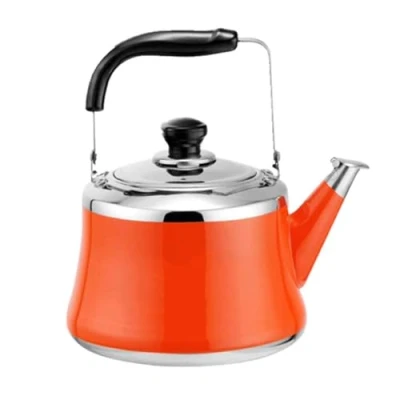 Image of Stainless Steel Tea Kettle with Heat Resistant Ergonomic Handle,Whistling Camping for Gas Stove, Stove Top Handle Fast Whistling Hob