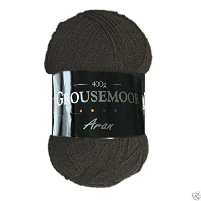 Image of Cygnet Grousemoor Aran Knitting Yarn 400g with Wool 987 Chocolate