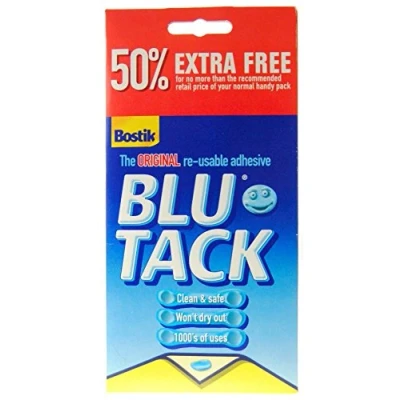 Image of Bostik blu tack original reusable adhesive 50% extra free