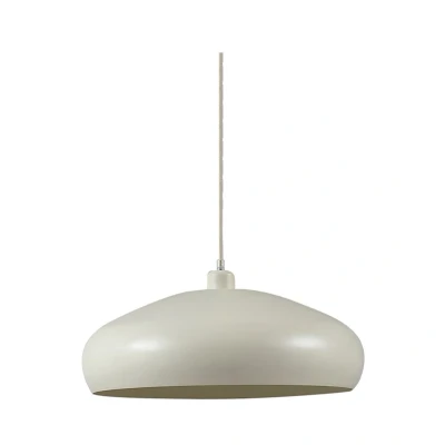 Image of Lindby pendant light Elover, beige, Ø 45 cm, iron