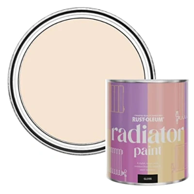 Image of Rust Oleum Pink Heat Resistant Radiator Paint in Gloss Finish Melrose 750ml