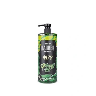 Image of BARBER MARMARA Men&#039;s Shaving Gel No. 78 Transparent 1000 ml Men Precise of Beard Contours Does Not Foam Cools The Skin with Pump Dispenser